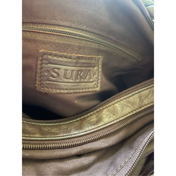 Vintage Sura Boho Chocolate Brown Leather Shoulder Bag - Picture 11 of 11